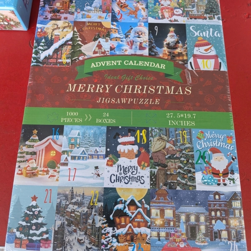 Merry Christmas Jigsaw Puzzle Advent Calendar